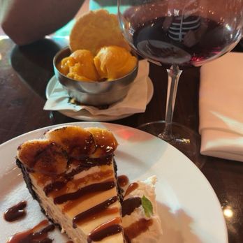 5th Street Steakhouse - Banana cheesecake and Seasonal Sorbet - Steakhouses Near Me - Chico, California