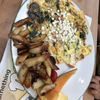 Cora's Breakfast & Lunch - Veggie omelette with substituted goat cheese - Breakfast & Brunch Near Me - Saint John, New Brunswick
