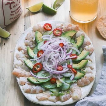 Mariscos El Chapo - Shrimp , avocados, red onions, and Thai peppers. As well as cucumbers. - Seafood Near Me - San Bernardino, California Mariscos El Chapo - Shrimp , avocados, red onions, and Thai peppers. As well as cucumbers. - Seafood Near Me - San Bernardino, California
