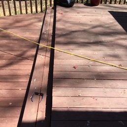 2 months after they “put two coats” on our deck. Paid in advance. 2 months after they “put two coats” on our deck. Paid in advance.