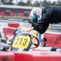 NOLA Motorsports Park - Driver inspecting his car pre-race.