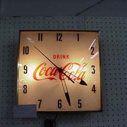 Buncombe Antiques Mall - Coke clock