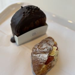 Paris Baguette - Chocolate croissant and strawberry lemon croissant