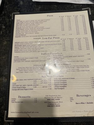 Menu photo 2 Genovese's Italian Cafe Port Orange, FL Menu photo 2 Genovese's Italian Cafe Port Orange, FL