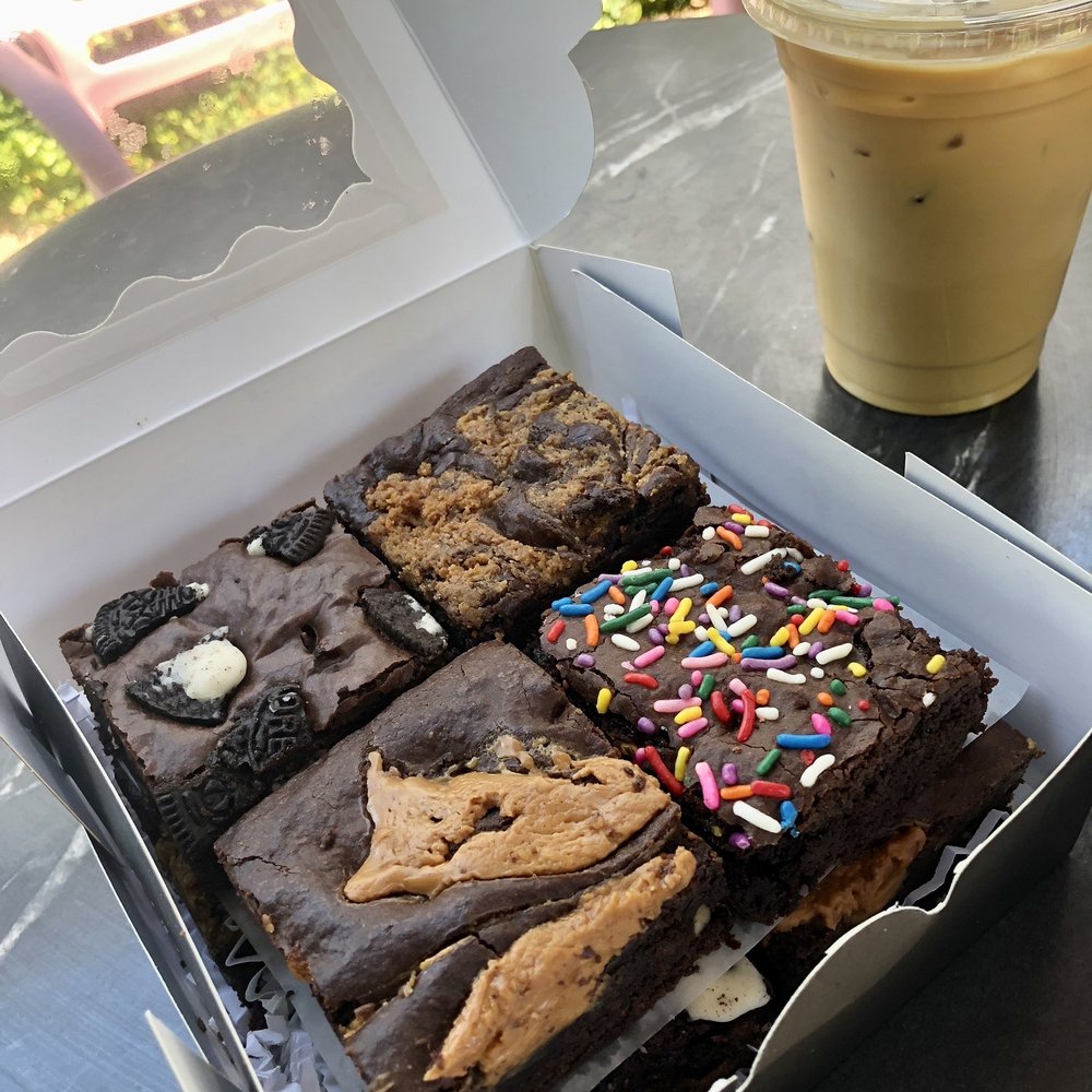 Dark Hall Coffee - Brownie box and oat milk latte. Incredibly yummy! - Coffee & Tea Near Me - Phoenix, Arizona Dark Hall Coffee - Brownie box and oat milk latte. Incredibly yummy! - Coffee & Tea Near Me - Phoenix, Arizona