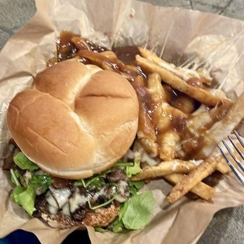 Parkside Public - The yard bird with the Debris Fries.... It was amazing!!!! - Burgers Near Me - Rogers, Arkansas