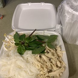Chicken Pho good portions Chicken Pho good portions