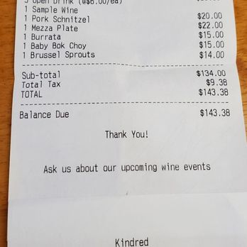 Kindred - Look at these drink prices! Thanks for supporting the saratoga bike club event! - Wine Bars Near Me - Saratoga Springs, New York Kindred - Look at these drink prices! Thanks for supporting the saratoga bike club event! - Wine Bars Near Me - Saratoga Springs, New York