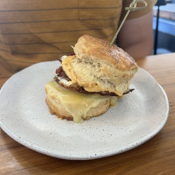 Hither Coffee & Goods - Breakfast Biscuit Sandwich - August 2023 - Wine Bars Near Me - Ashland, Oregon Hither Coffee & Goods - Breakfast Biscuit Sandwich - August 2023 - Wine Bars Near Me - Ashland, Oregon