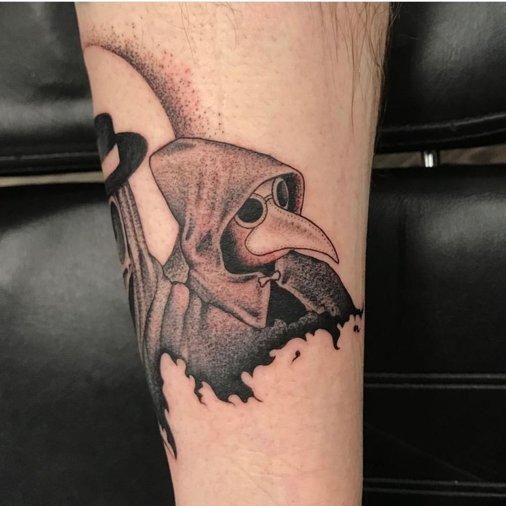 Rebel Muse Tattoo - Husband's plague doctor tattoo - Tattoo Near Me - Lewisville, Texas Rebel Muse Tattoo - Husband's plague doctor tattoo - Tattoo Near Me - Lewisville, Texas