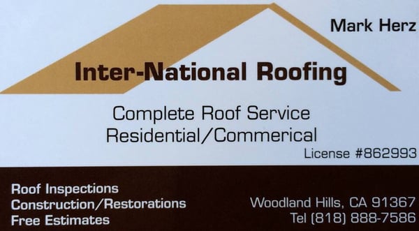 Inter-National Roofing Logo