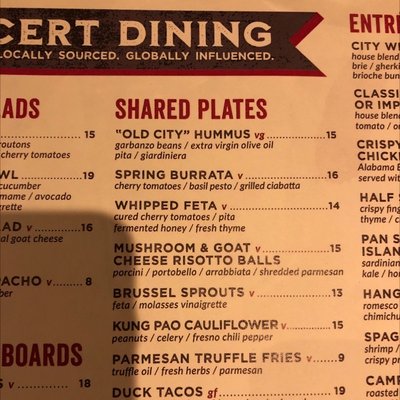 Menu photo 6 City Winery Boston Boston, MA