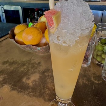 Charmaine’s - Fifi The Flea. Tequila Ocho Plata, Ancho Reyes, Ancho Verde, honey, vanilla, lime, on crushed ice. - Lounges Near Me - San Francisco, California