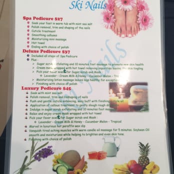 Ski Nails - Basic pedicure menu - Nail Salons Near Me - Holladay, Utah Ski Nails - Basic pedicure menu - Nail Salons Near Me - Holladay, Utah