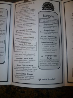 Menu photo 6 Schmidtsville Restaurant Wellesley, ON Menu photo 6 Schmidtsville Restaurant Wellesley, ON