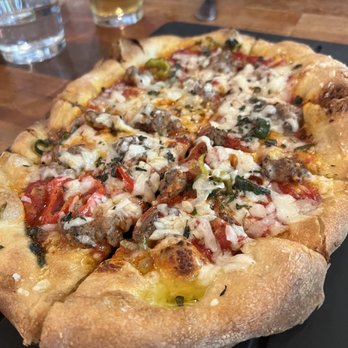 Serious Pie Downtown - Sweet Fennel Sausage Pizza - Pizza Near Me - Seattle, Washington Serious Pie Downtown - Sweet Fennel Sausage Pizza - Pizza Near Me - Seattle, Washington