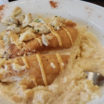 KitchenCray Cafe - Catfish and cheese grits with crab meat. - Breakfast & Brunch Near Me - Lanham, Maryland