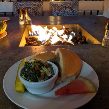 Rose Cove Cafe - Shaved steak with broccoli side salad - Seafood Near Me - Ogunquit, Maine