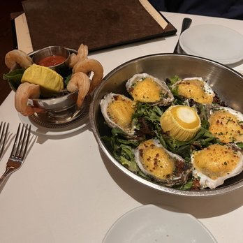Oak Steakhouse - Classic Shrimp Cocktail Oysters - Steakhouses Near Me - Charleston, South Carolina