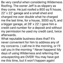 Wilderness Roofing