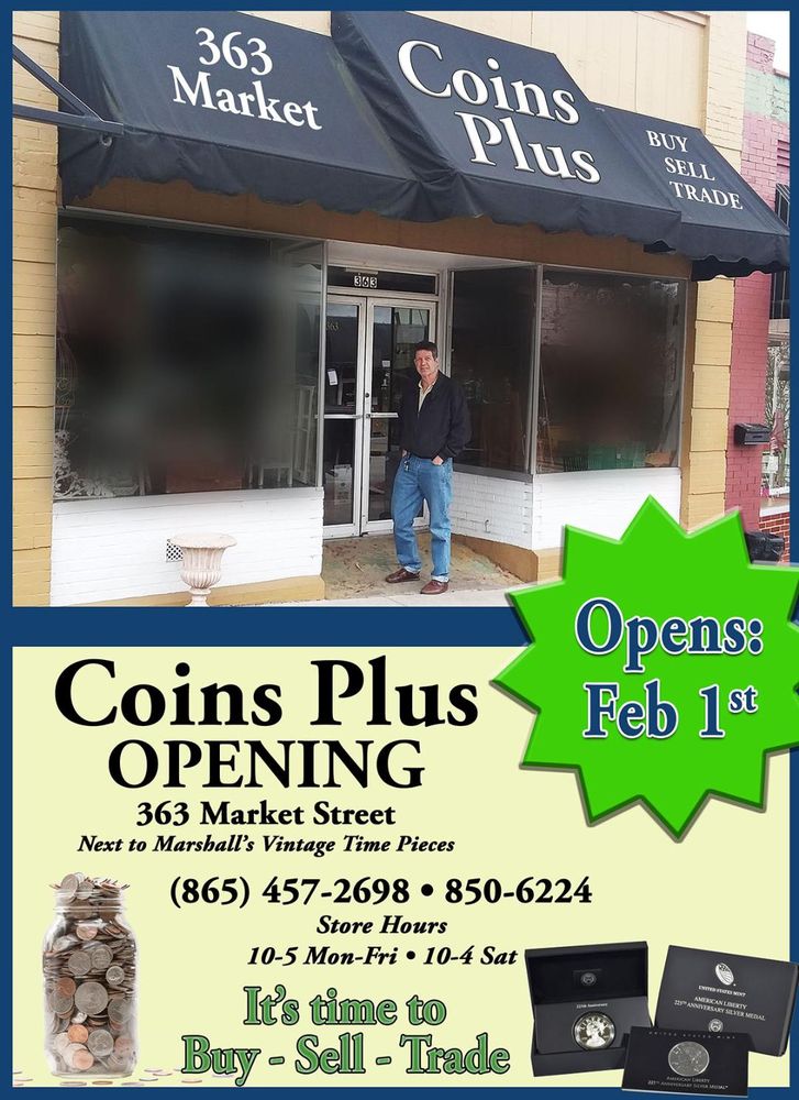 COINS PLUS Updated September 2024 363 Market St, Clinton, Tennessee