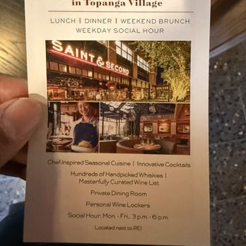 Saint & Second - Happy hour flyer - Breakfast & Brunch Near Me - Woodland Hills, California Saint & Second - Happy hour flyer - Breakfast & Brunch Near Me - Woodland Hills, California