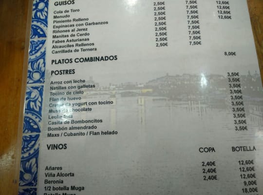 Menu photo 3 Emilio Seville, SE