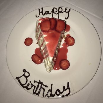 Larkin's - Birthday cake! Nice touch. - Steakhouses Near Me - Greenville, South Carolina