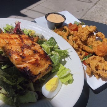 Luxe Bar & Grill - Salmon Salad and Calamari - Burgers Near Me - Birmingham, Michigan Luxe Bar & Grill - Salmon Salad and Calamari - Burgers Near Me - Birmingham, Michigan