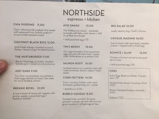 Menu photo 8 NORTHSIDE Espresso + Kitchen Kingston, ON