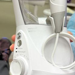 Tash F  Kish, DDS MS - Saddleback Periodontics - Dr. Kish took the time to explain to me the proper use of a WaterPik (which he does not sell)  to avoid surgery.