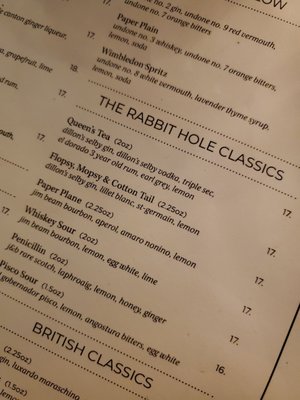 Menu photo 3 The Rabbit Hole Toronto, ON Menu photo 3 The Rabbit Hole Toronto, ON