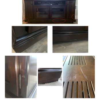 Kane and Family Movers - TV Stand all effed up too - Movers Near Me