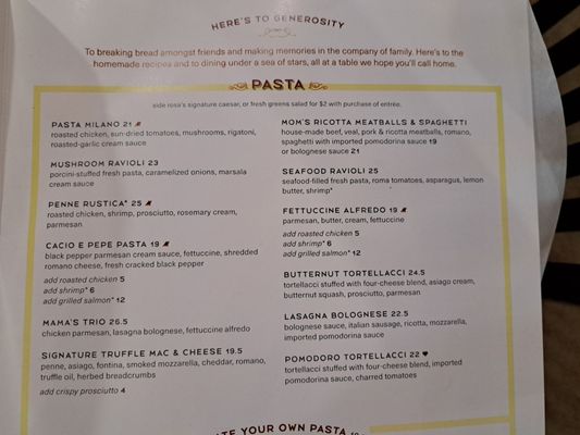 Menu photo 6 Romano's Macaroni Grill Roseville, CA Menu photo 6 Romano's Macaroni Grill Roseville, CA