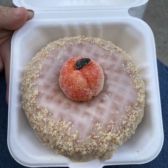 Moonbridge Doughnut Studio - Peach marzipan!!! - Donuts Near Me - Long Beach, California Moonbridge Doughnut Studio - Peach marzipan!!! - Donuts Near Me - Long Beach, California