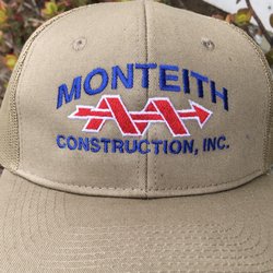 Sport About Graphics - Some embroidered hats for Monteith construction.