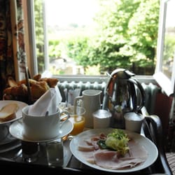Le Vieux Logis - Our breakfast delivered to the room.