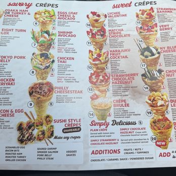 Eight Turn Crepe - Menu - Creperies Near Me - Wesley Chapel, Florida Eight Turn Crepe - Menu - Creperies Near Me - Wesley Chapel, Florida