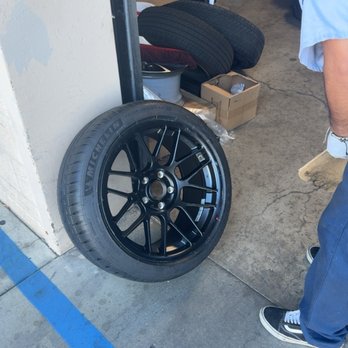 Costco Tire Center - Before I even realized they had put my rear wheels on the 225s, as you may be able yo tell they are stretched - Tires Near Me - Mountain View, California