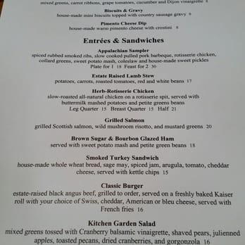 Biltmore Stable Cafe - Menu changes seasonally. This one from Christmastime 2015. - American Near Me - Asheville, North Carolina Biltmore Stable Cafe - Menu changes seasonally. This one from Christmastime 2015. - American Near Me - Asheville, North Carolina