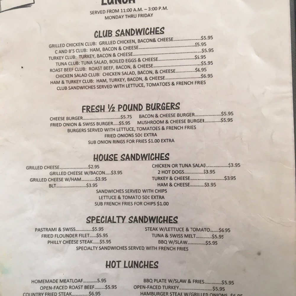 C and B Diner - Lunch menu - Diners Near Me - Chesapeake, Virginia C and B Diner - Lunch menu - Diners Near Me - Chesapeake, Virginia