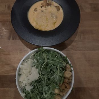 Altura Bistro - Arugula Caesar and Sweet Prawn Bisque - Steakhouses Near Me - Anchorage, Alaska