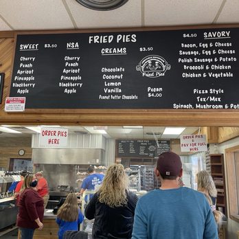 Arbuckle Mountain Fried Pies - Menu board - Bakeries Near Me - Davis, Oklahoma Arbuckle Mountain Fried Pies - Menu board - Bakeries Near Me - Davis, Oklahoma