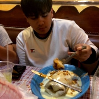 Fiesta Mexico - My son eating his San Jose Burrito and It was delicious! - Mexican Near Me - York, Pennsylvania Fiesta Mexico - My son eating his San Jose Burrito and It was delicious! - Mexican Near Me - York, Pennsylvania
