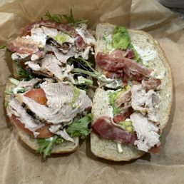 Roasted Turkey and Avocado BLT sandwich. Roasted Turkey and Avocado BLT sandwich.