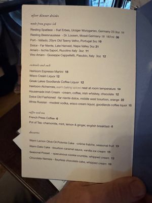 Menu photo 2 The Inn Hartland, WI Menu photo 2 The Inn Hartland, WI
