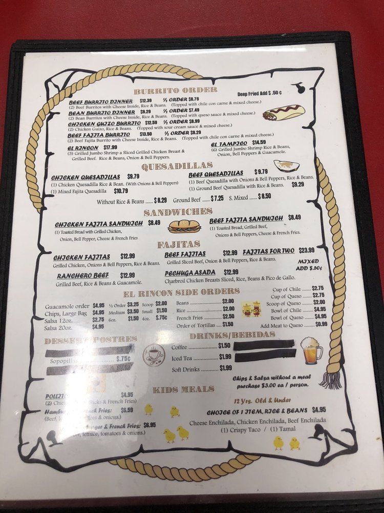 EL RINCON MEXICAN RESTAURANT Updated October 2024 18 Reviews 209 W US Hwy 80, White Oak