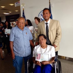 The Enrique Law Firm - One of our clients becoming a naturalized American citizen.