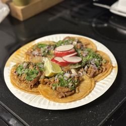 Taqueria la Carreta - 5 Tacos and a can drink for $10.00