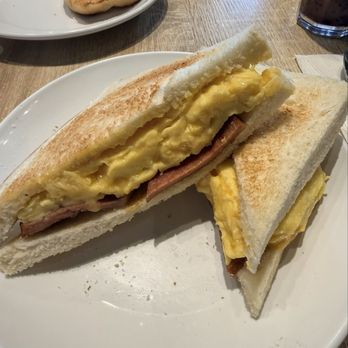 Cafe De Hong Kong - Toasted Luncheon Meat & Egg Sandwich - Hong Kong Style Cafe Near Me - Markham, Ontario